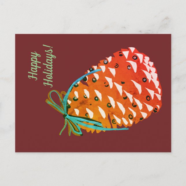 Postal Felices Fiestas (Anverso)