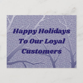 Postal Felices Fiestas Agradecimiento a Clientes Empresar