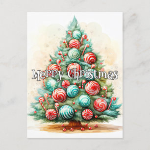 Postal Felices Fiestas   Árbol navideño