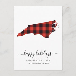 Postal Felices Fiestas | Carolina del Norte cálida
