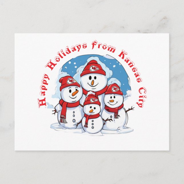 Postal Felices Fiestas De Kansas City (Anverso)