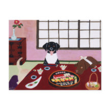 Felices Fiestas de sushi Labradors