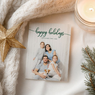 Postal Felices Fiestas, Navidades de fotos únicos de Gree