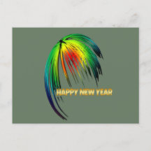 Felices fuegos artificiales de Año Nuevo