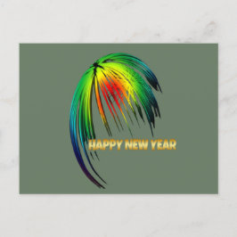 Postal Felices fuegos artificiales de Año Nuevo