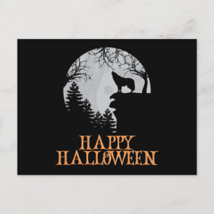 Postal Felices Halloween Gracioso Caracter Asombroso