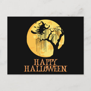 Postal Felices Halloween Gracioso Caracter Asombroso