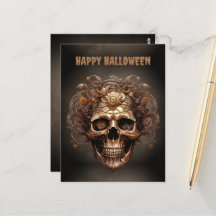 Felices Halloween Steampunk Skull Skeleton