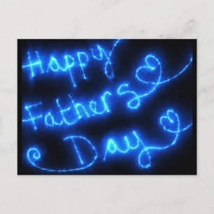 Postal Felices luces azules del día del padre