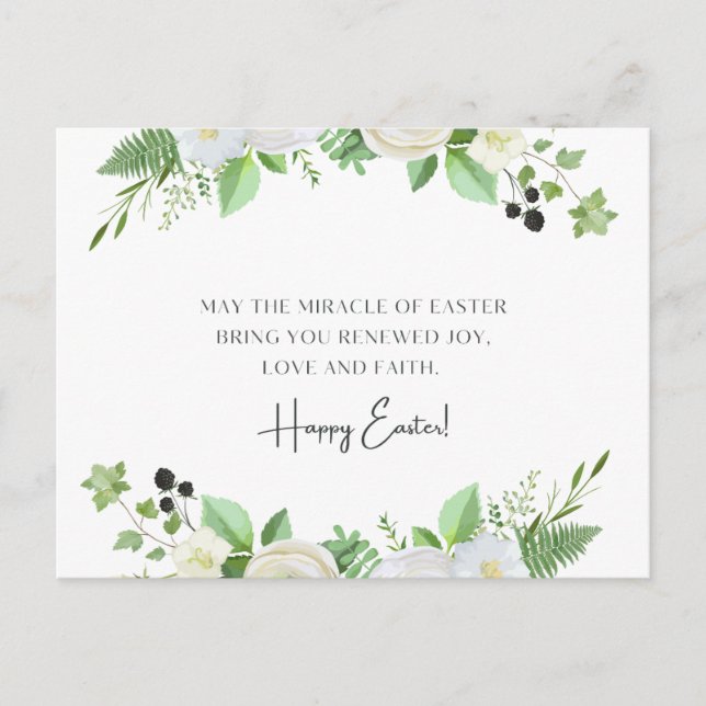 Postal Felices Pascuas  (Anverso)