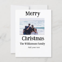 Postal Felices vacaciones agregar Navidades de fotos de n