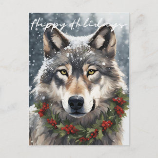 Postal Felices vacaciones Wolf