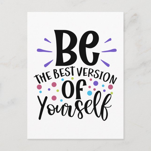 Postal Felicidad Actitud de éxito Hola Motivación (Anverso)