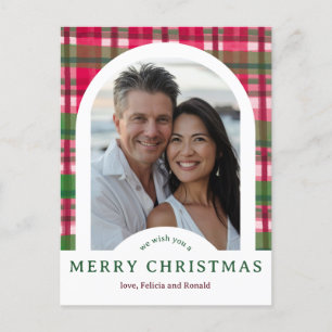 Postal FELICIDAD DE NAVIDAD PERSONALIZADO FOTO DE arca