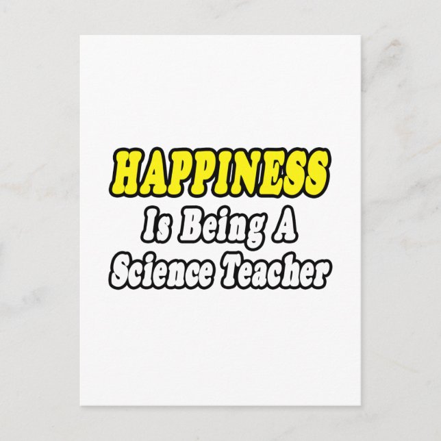 Postal Felicidad... Profesor de Ciencias (Anverso)