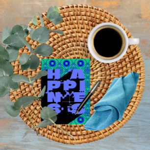 Postal Felicidad Una Declaración Abstrata Audaz