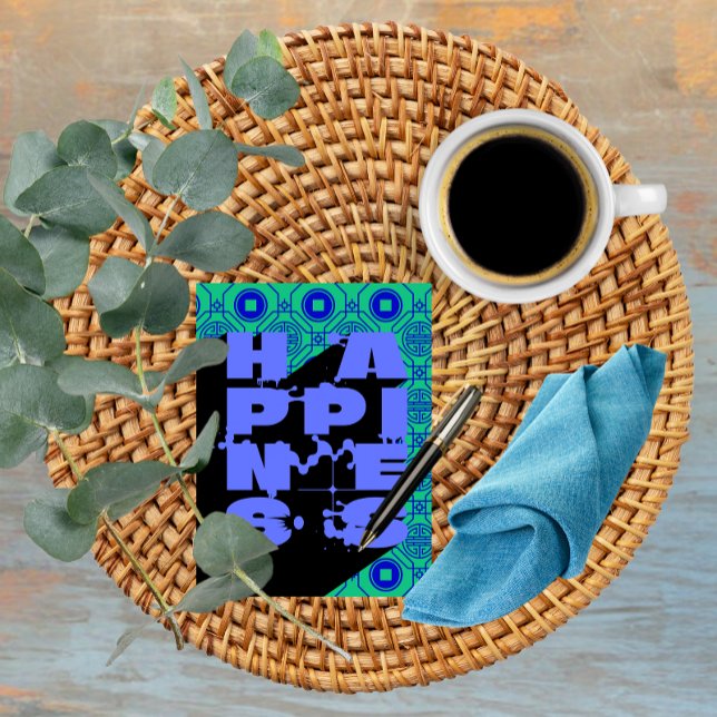 Postal Felicidad Una Declaración Abstrata Audaz (Subido por el creador)