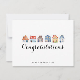 Postal Felicidades Agente Inmobiliario Nuevo Dueño de Cas