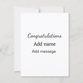 Postal Felicidades agregar nombre mensaje simple graduado