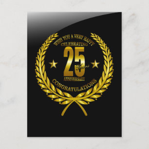 Postal Felicidades al 25 Aniversario