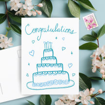 Felicidades Boda Compromiso Boceto Garabato