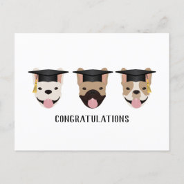 Postal Felicidades Bulldogs Franceses