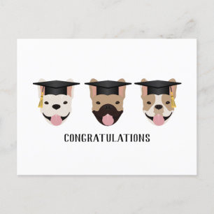 Postal Felicidades Bulldogs Franceses