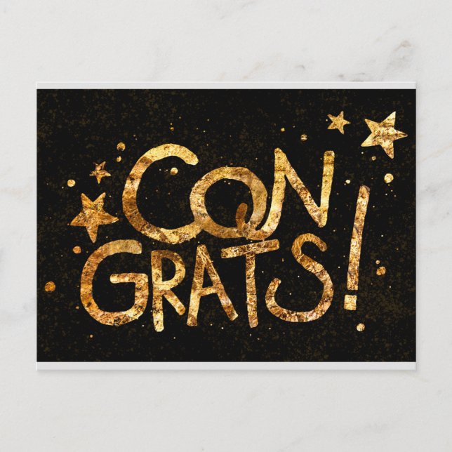 Postal ¡Felicidades! celebración (Anverso)