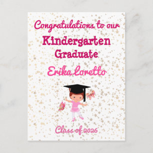 Postal Felicidades graduación de jardín de infancia baila