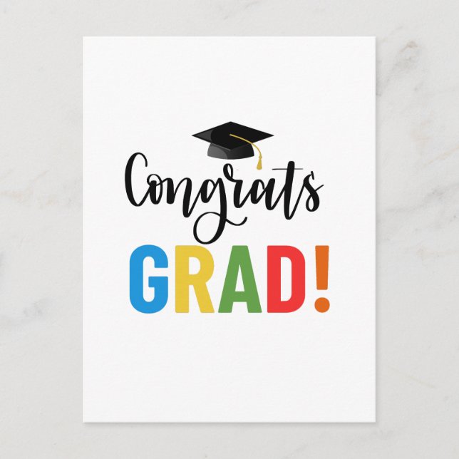 Postal Felicidades Graduado (Anverso)