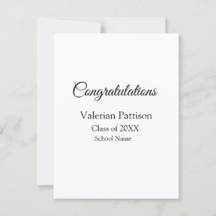 Postal Felicidades graduado agregar nombre de la escuela 