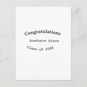 Postal Felicidades graduado nombre promoción de 20XX tipo