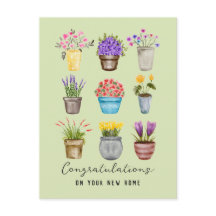Felicidades Nueva Casa Lindas Plantas de Flores en