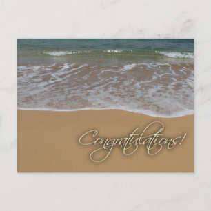 Postal Felicidades por la temática de la playa