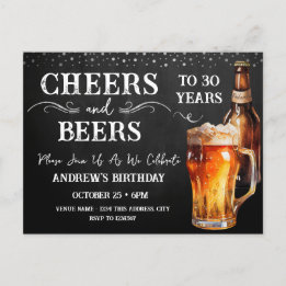 Postal Felicidades por los 30 años de Cheer a Cerveza