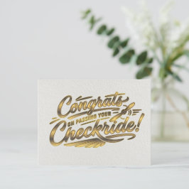 Postal ¡Felicidades por pasar tu checkride! 
