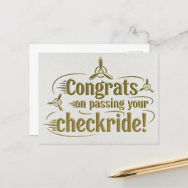 Postal ¡Felicidades por pasar tu chequera!