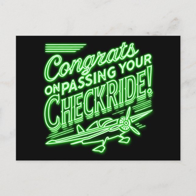 Postal ¡Felicidades por pasar tu chequera! (Anverso)
