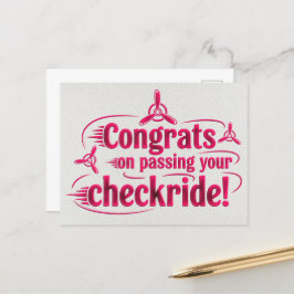 Postal ¡Felicidades por pasar tu chequera!