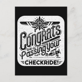 Postal ¡Felicidades por pasar tu chequera!