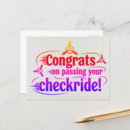 Postal ¡Felicidades por pasar tu chequera!