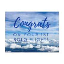 Felicidades por tu primer vuelo individual