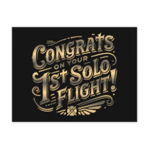 Felicidades por tu primer vuelo solo