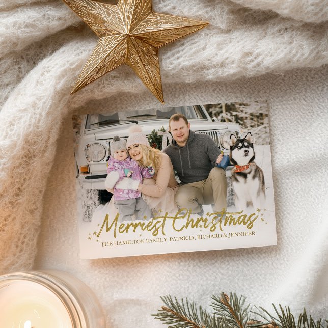 Postal Felicísima Navidad con letra manuscrita y brillo d (Subido por el creador)