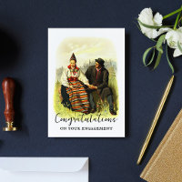 Felicitación de compromiso tradicional sueco vinta