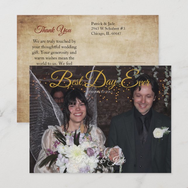 Postal Felicitación de Foto de Rosas en Flor (Anverso / Reverso)