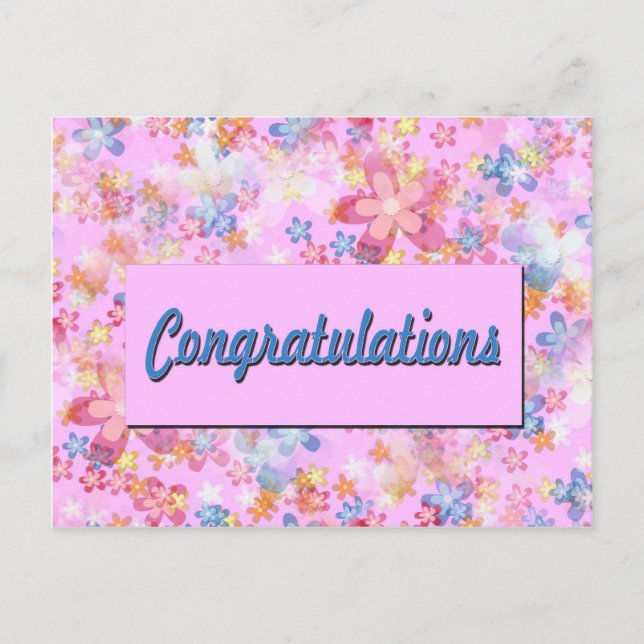 Postal Felicitaciones (Anverso)