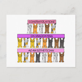 Postal Felicitaciones a Esteticista Graduado