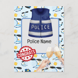 Postal Felicitaciones a la Policía 