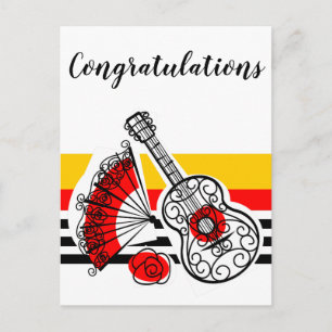 Postal Felicitaciones a los clásicos de Stripe de España